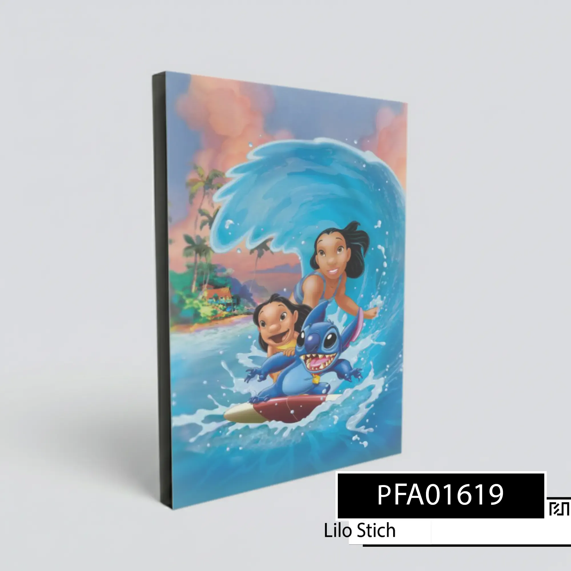 Hiasan Dinding poster Lilo & Stitch Surfing