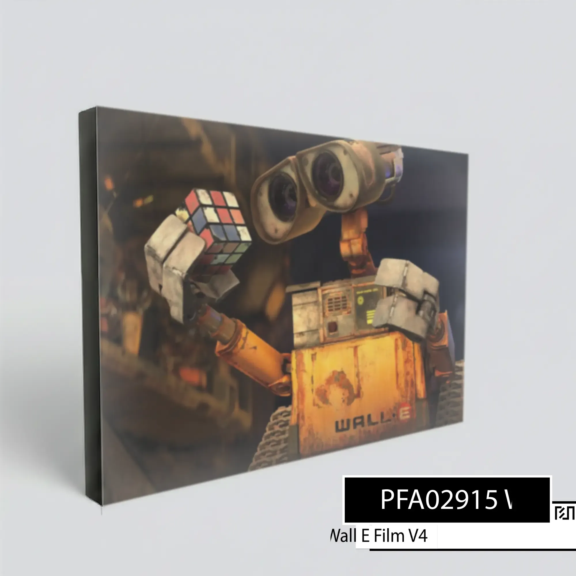 Hiasan Dinding poster WALL-E Bermain Rubik