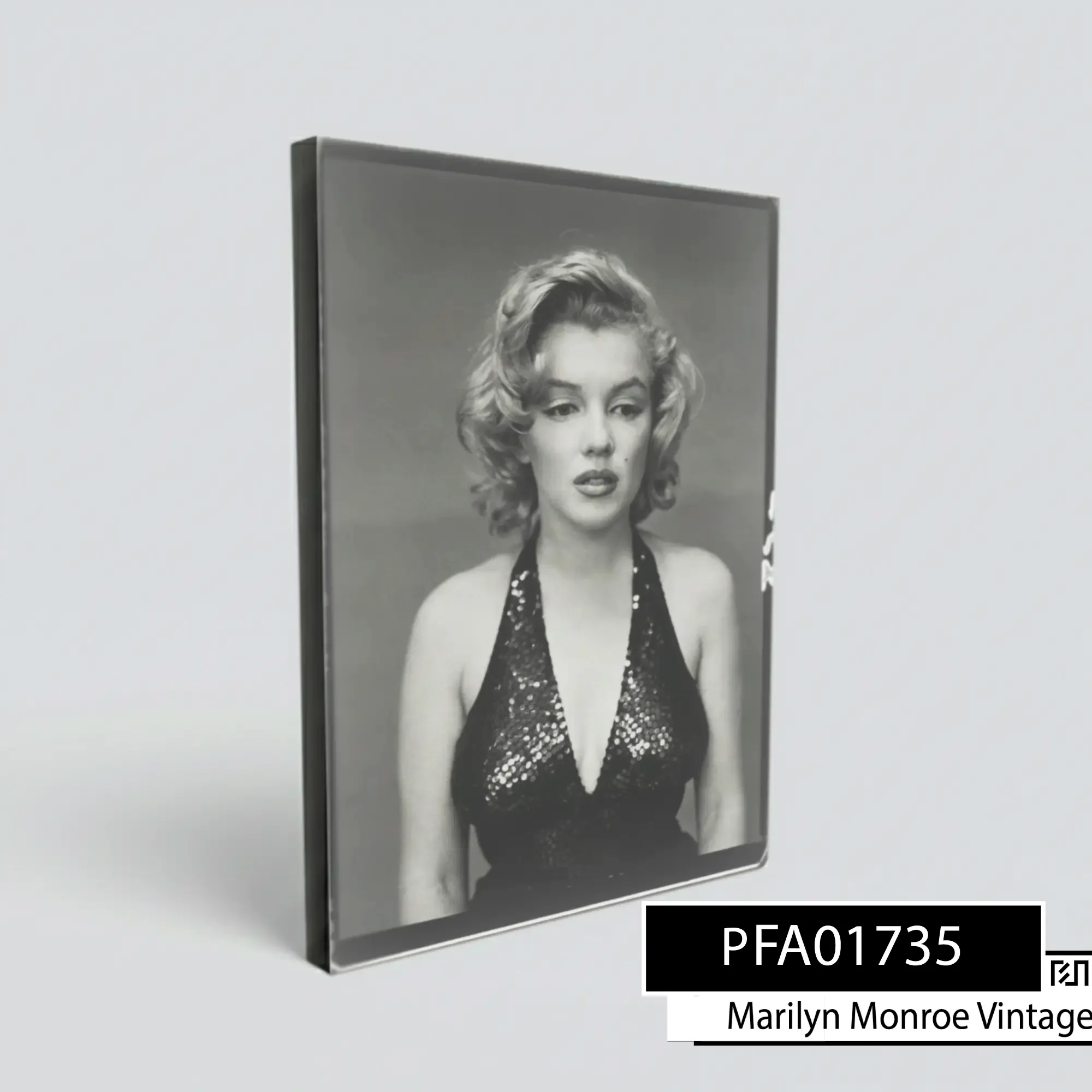 Poster Dinding Marilyn Monroe Vintage Hitam Putih