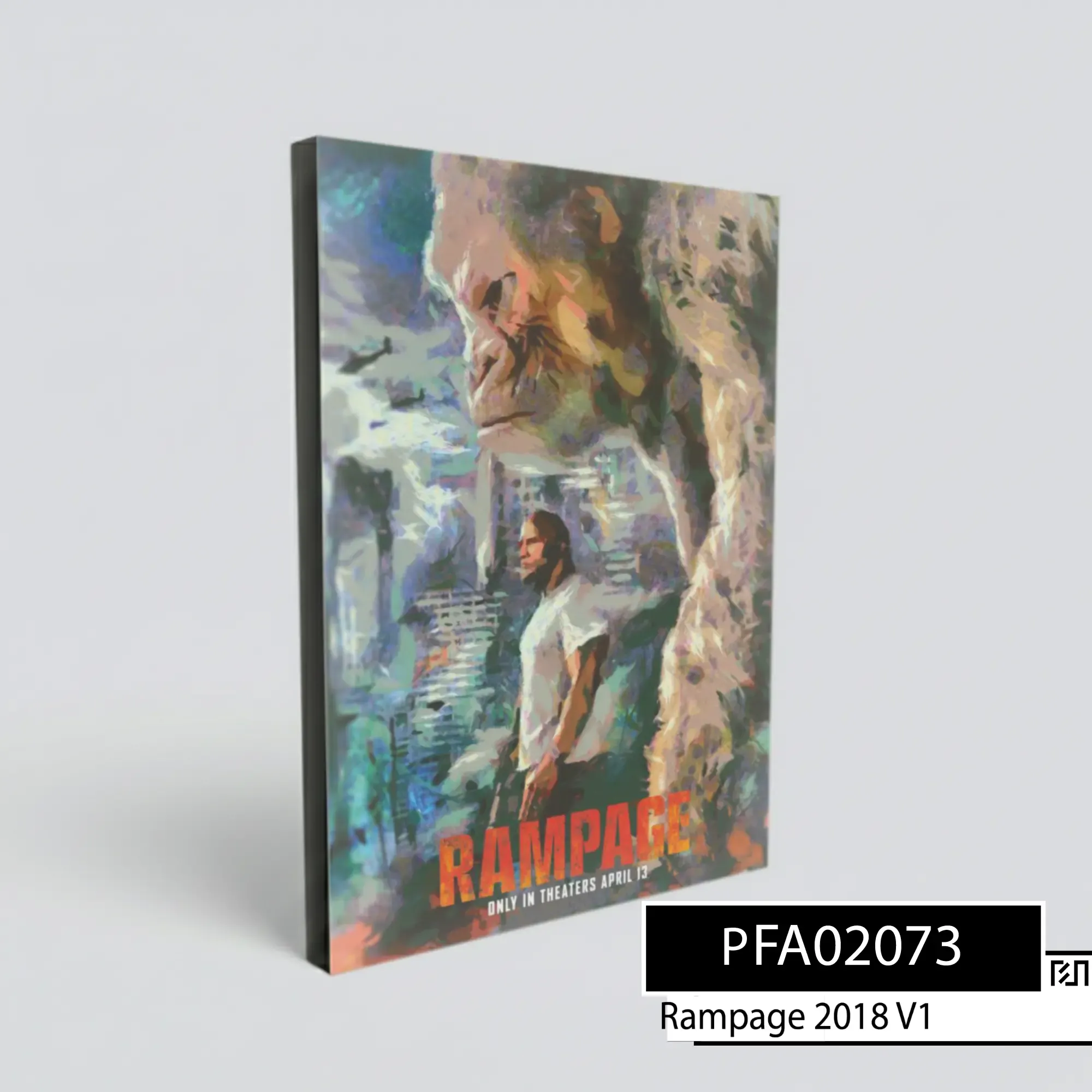 Poster Film Rampage 2018 - Pajangan Dinding Eksklusif