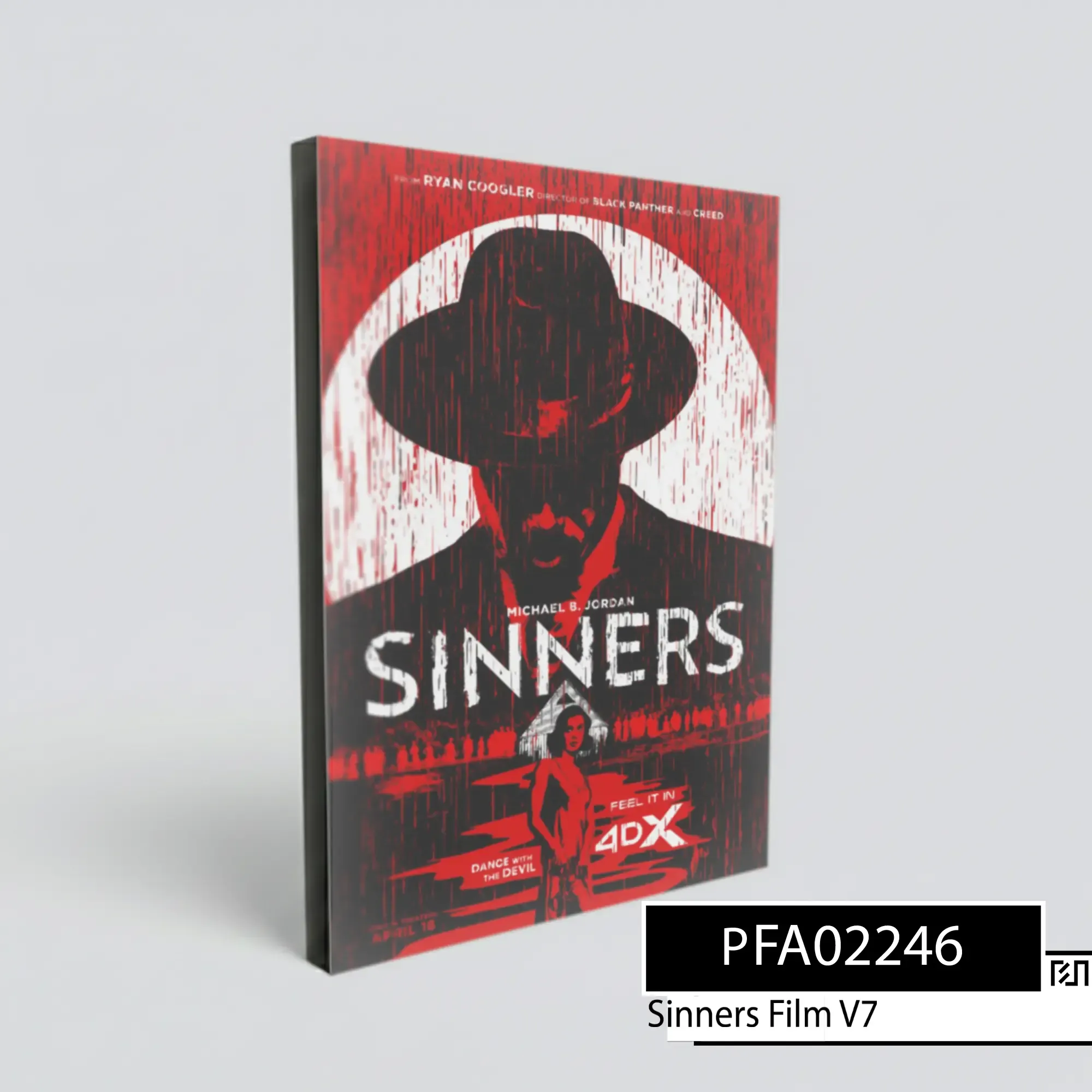 Poster Film Sinners V7 Cetak poster Merah Hitam