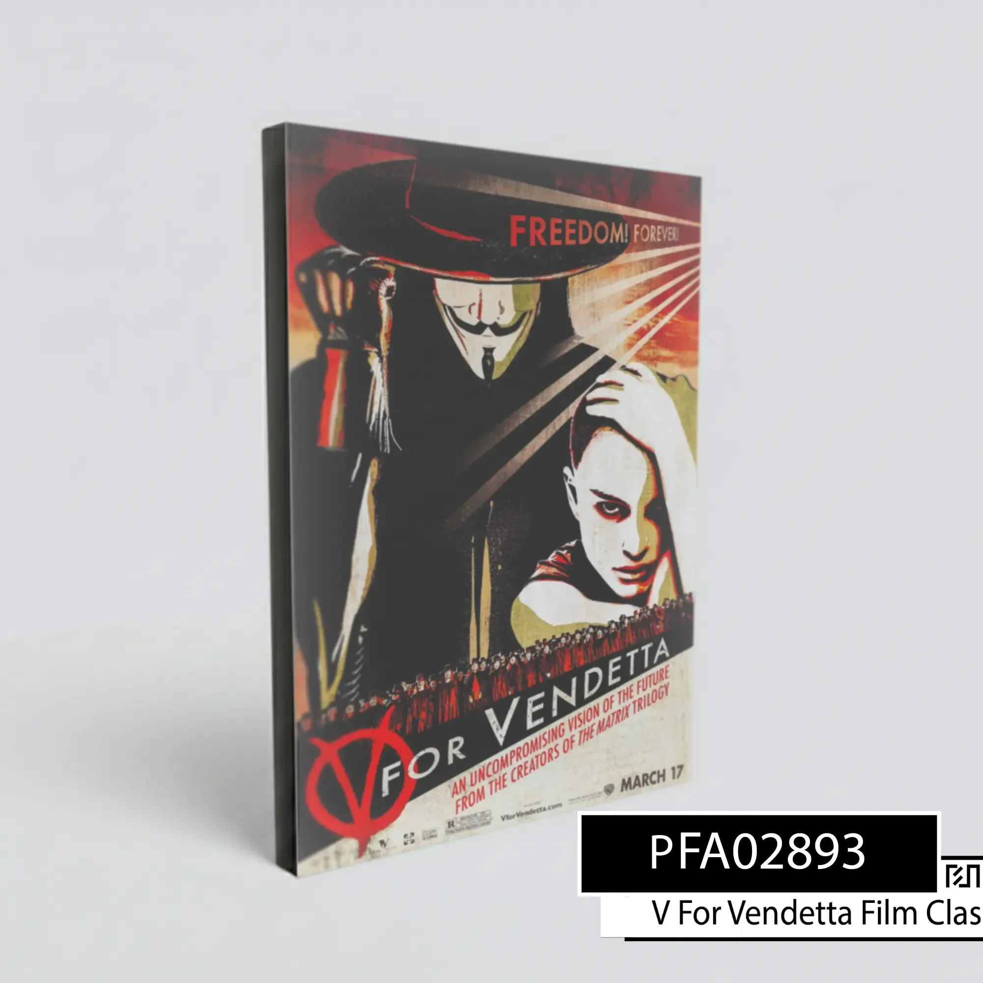 Poster Film V for Vendetta - Dekorasi Dinding Ikonik