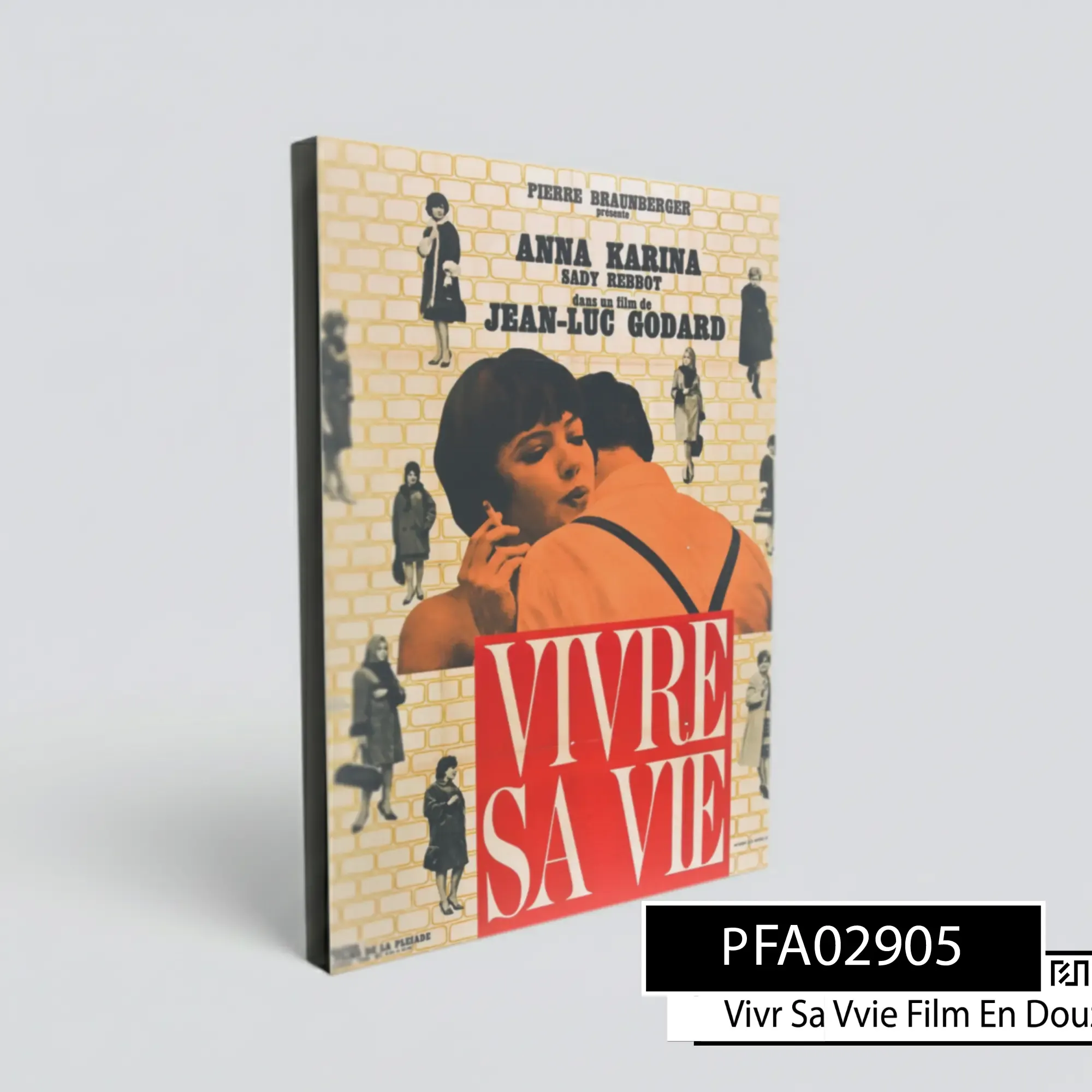 Poster Film Vivre Sa Vie Karya Jean-Luc Godard