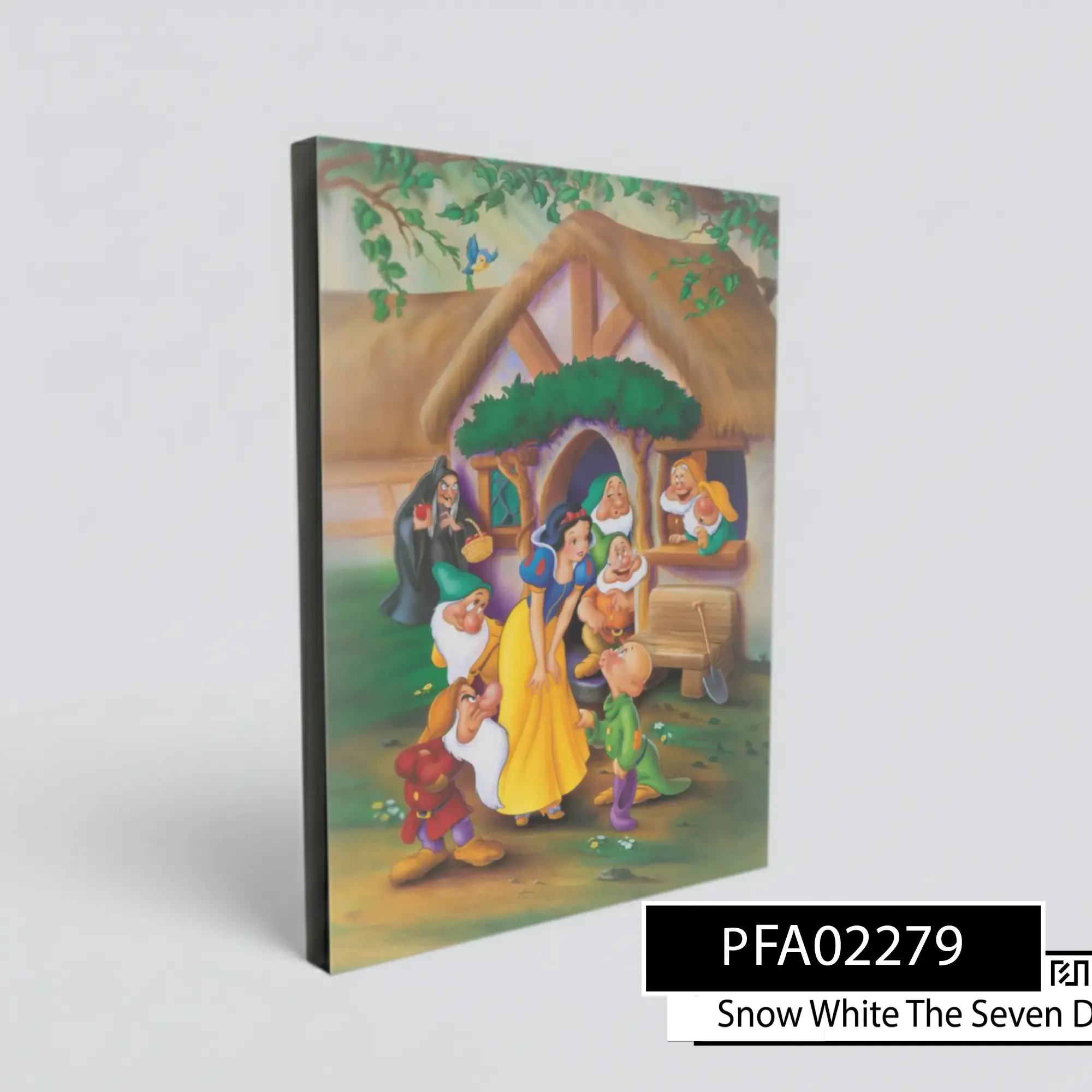 poster Seni Snow White dan Tujuh Kurcaci Disney