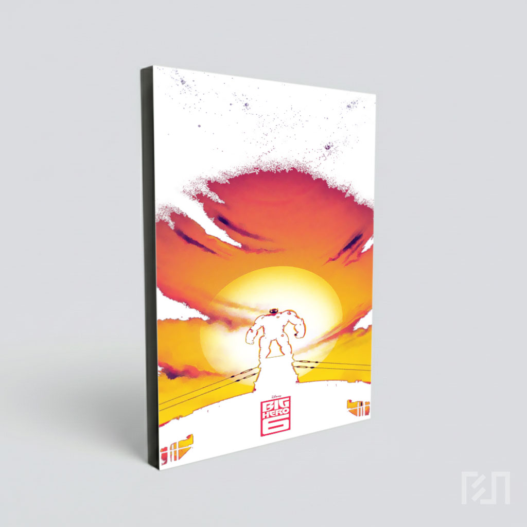 Baymax Big Hero 6 Siluet Matahari Terbenam