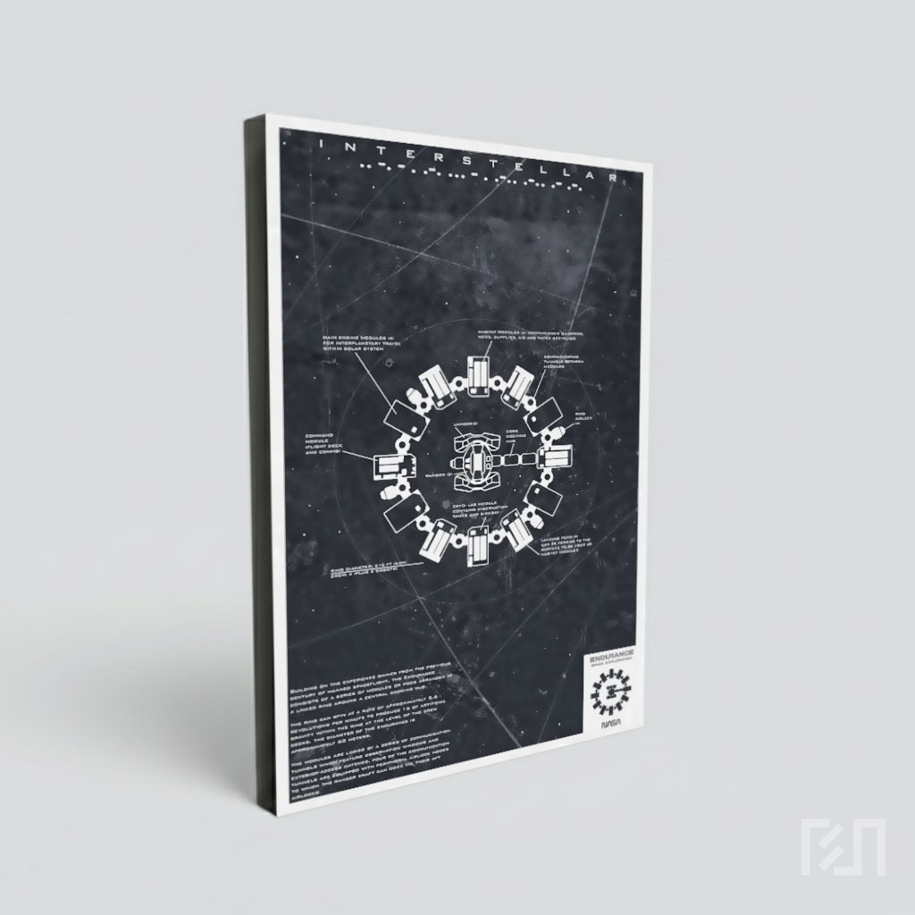 Blueprint Pesawat Endurance Film Interstellar