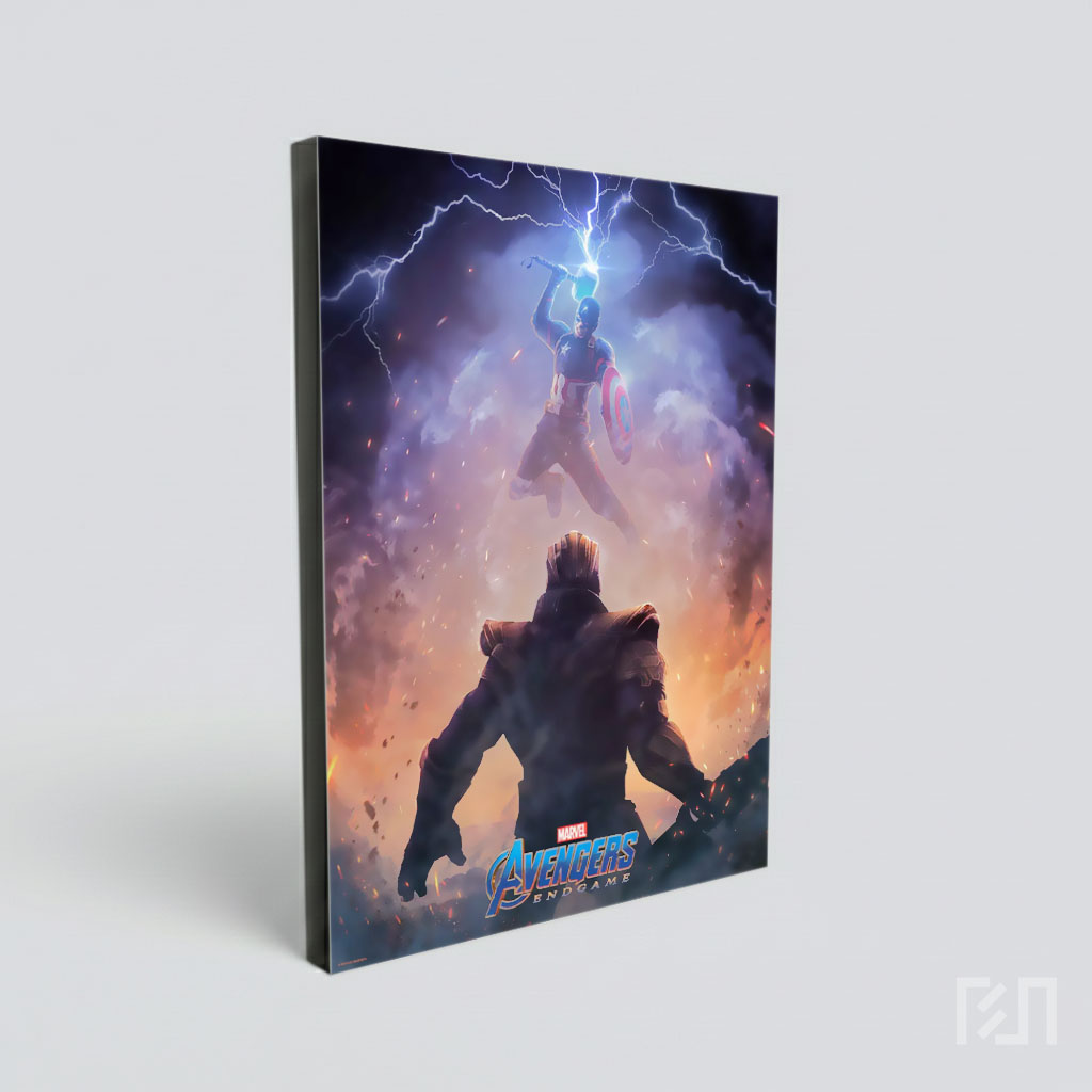 Captain America Melawan Thanos Poster