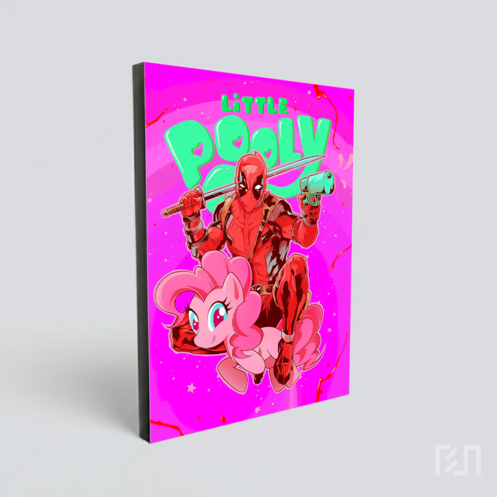 Deadpool dan Pinkie Pie Poster