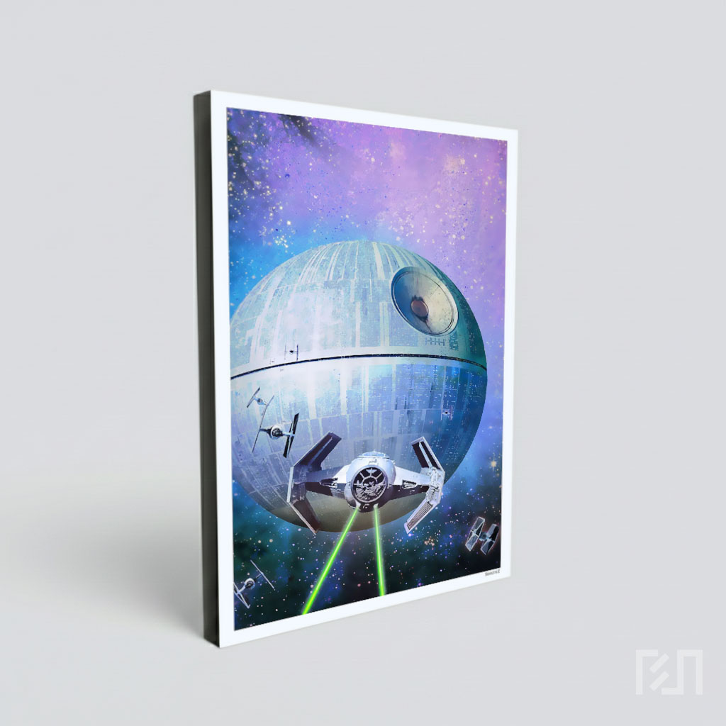 Death Star dan TIE Fighter Star Wars