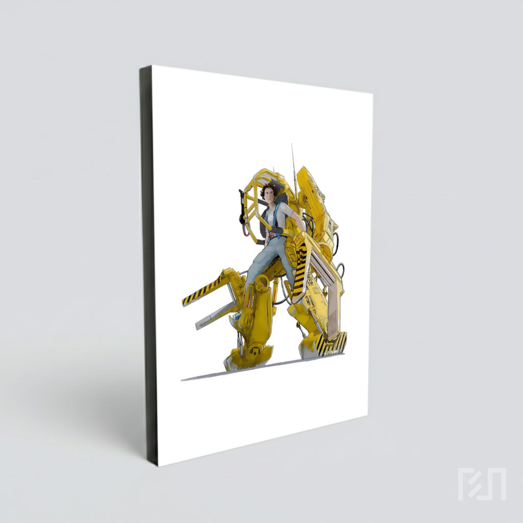 Ellen Ripley dalam Power Loader - Poster Film Aliens
