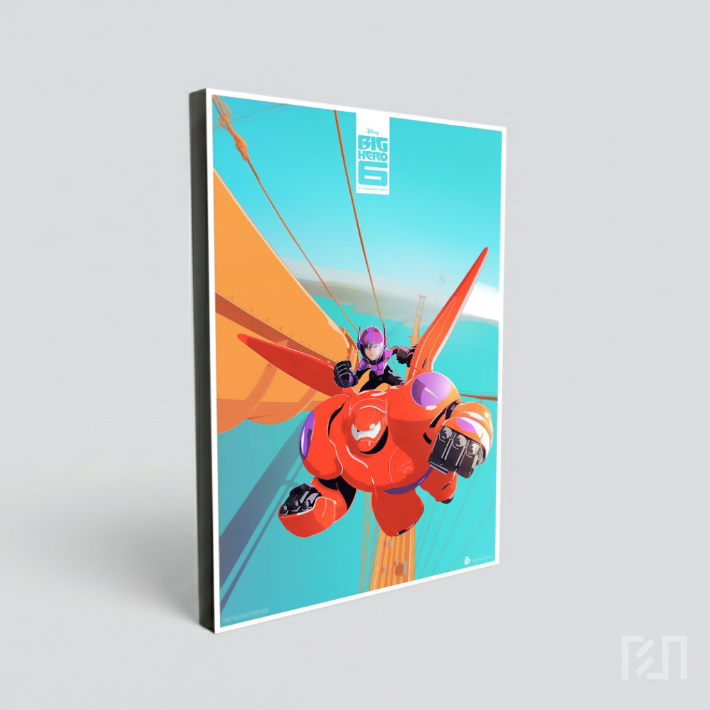 Hiro dan Baymax Terbang di Big Hero 6