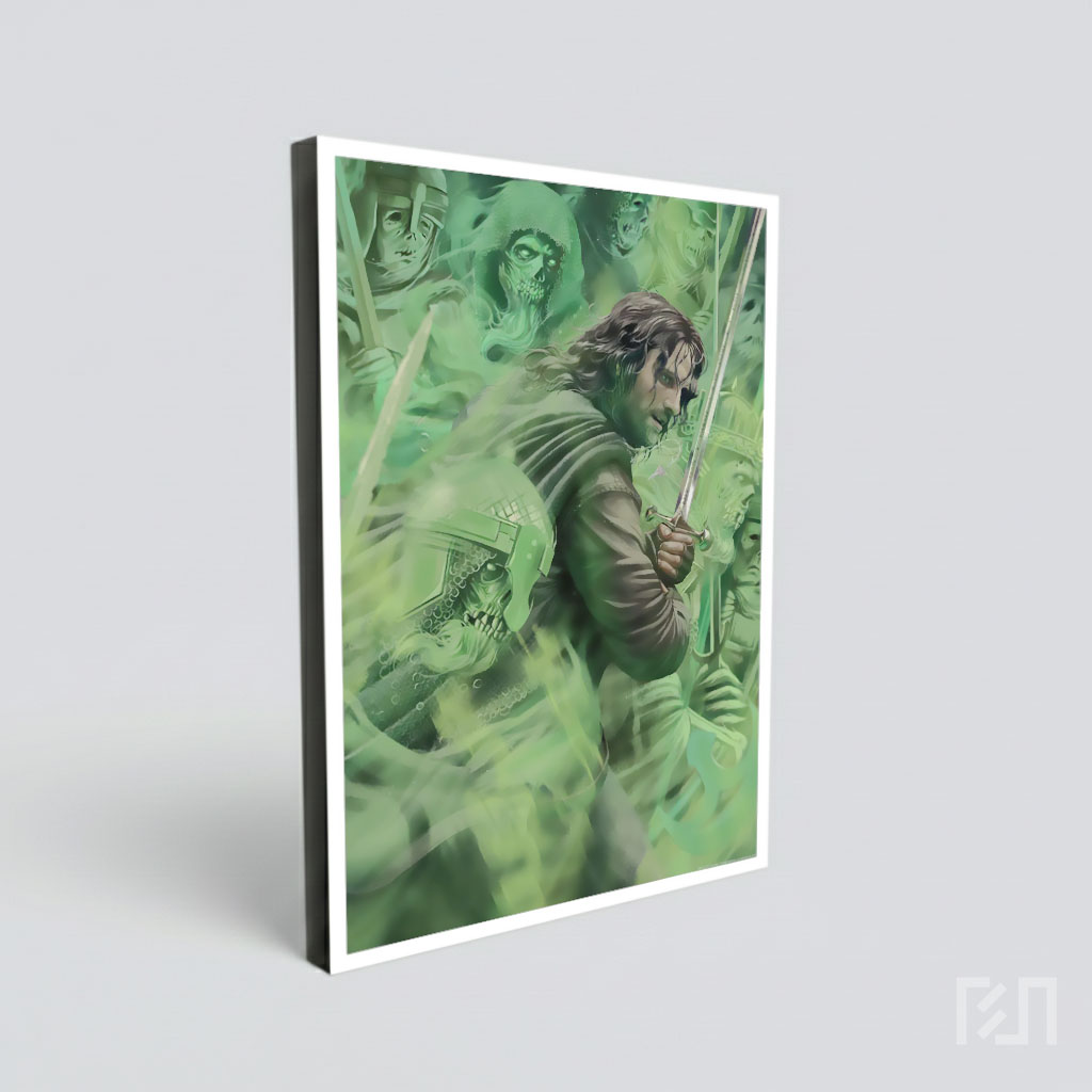 Ilustrasi Aragorn dan Pasukan Mati Lord of the Rings