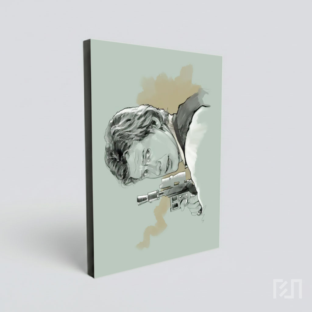 Ilustrasi Digital Han Solo Star Wars