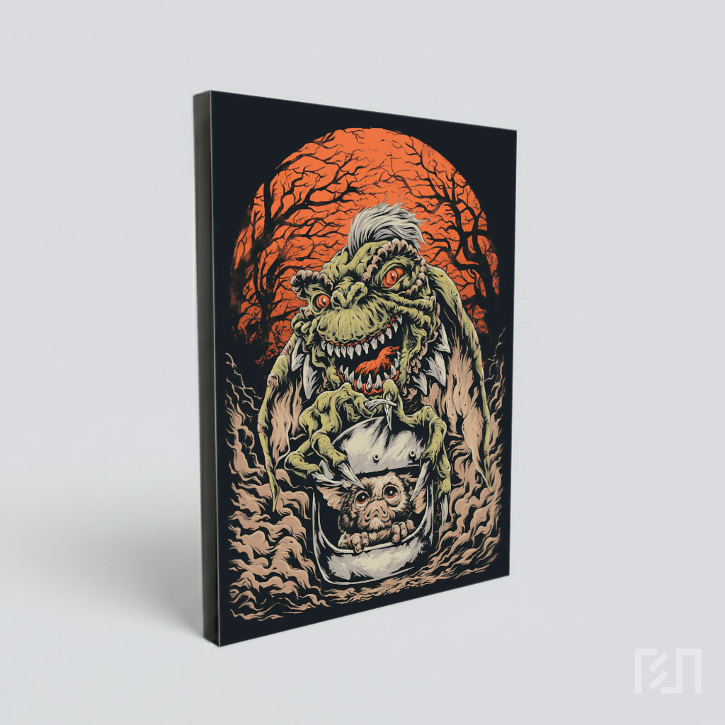 Ilustrasi Gremlins: Stripe dan Gizmo