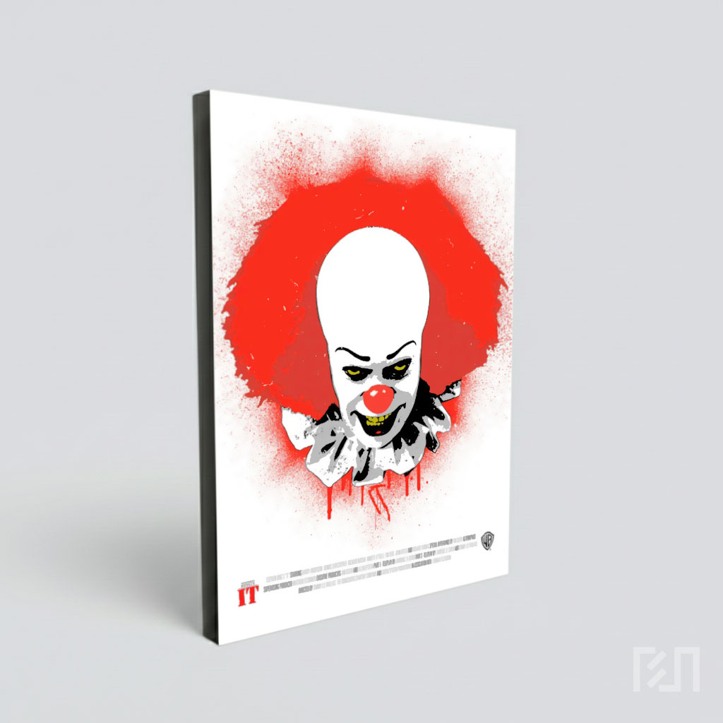 Ilustrasi Horor Badut Pennywise IT Stephen King