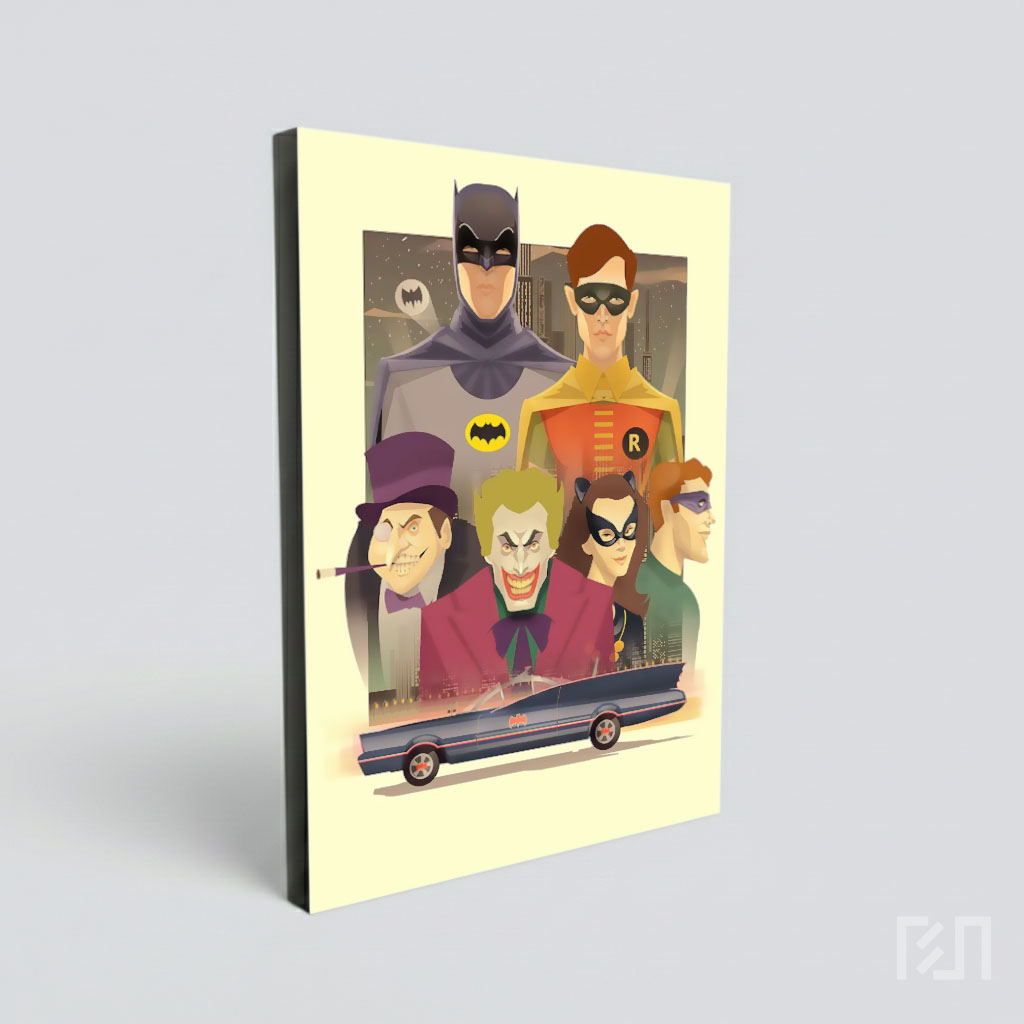 Ilustrasi Karakter Batman Serial TV Klasik 1966