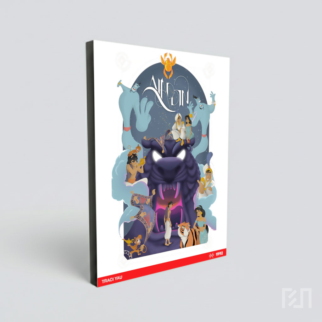 Ilustrasi Karakter Film Animasi Disney Aladdin