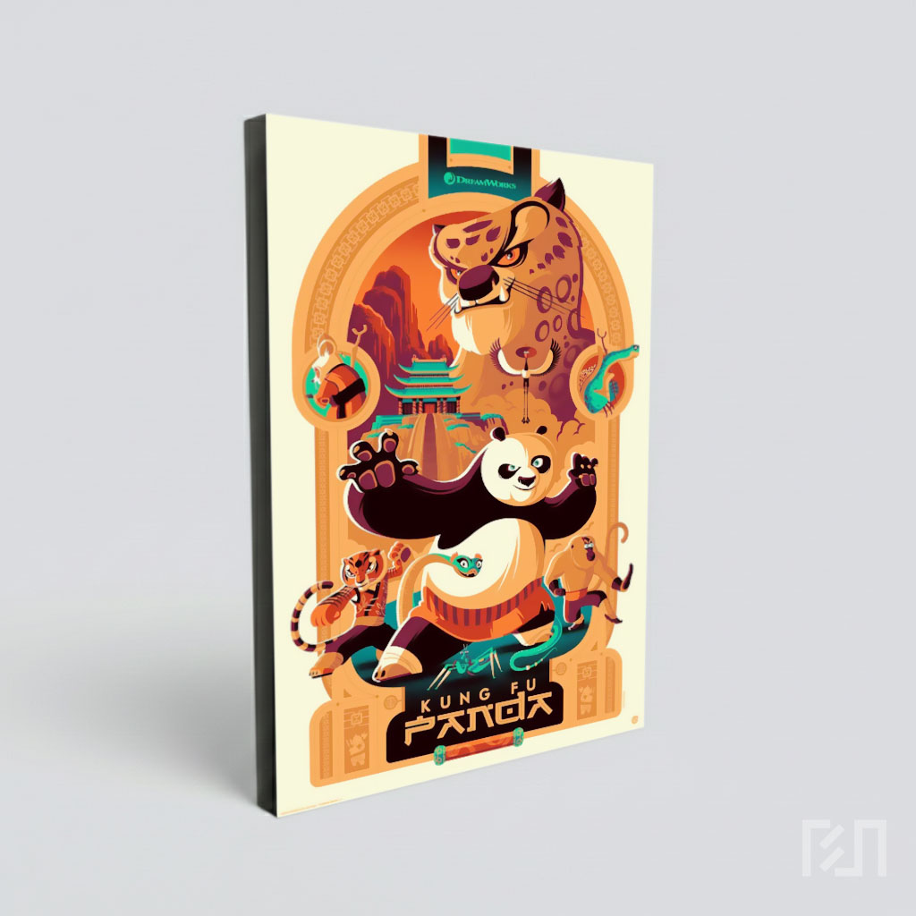 Ilustrasi Karakter Film Animasi Kung Fu Panda