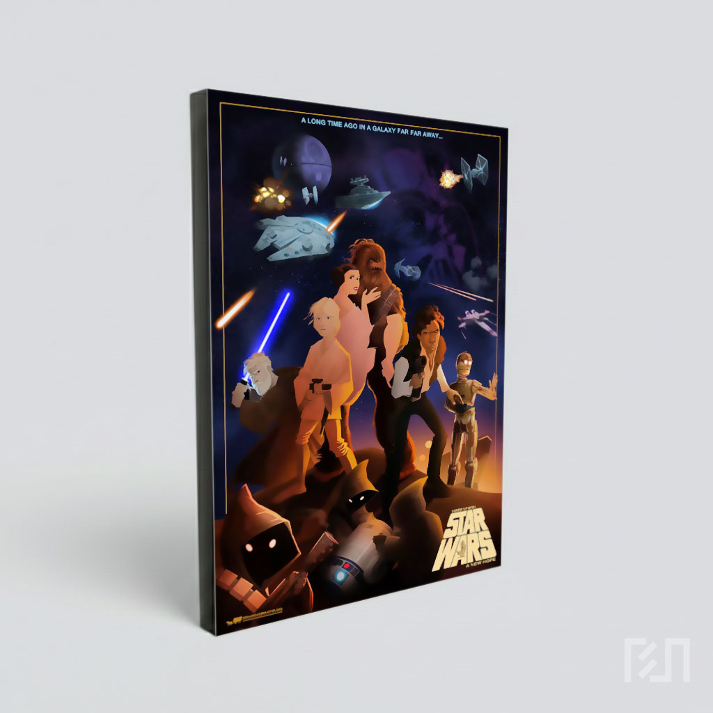 Ilustrasi Karakter Star Wars: A New Hope