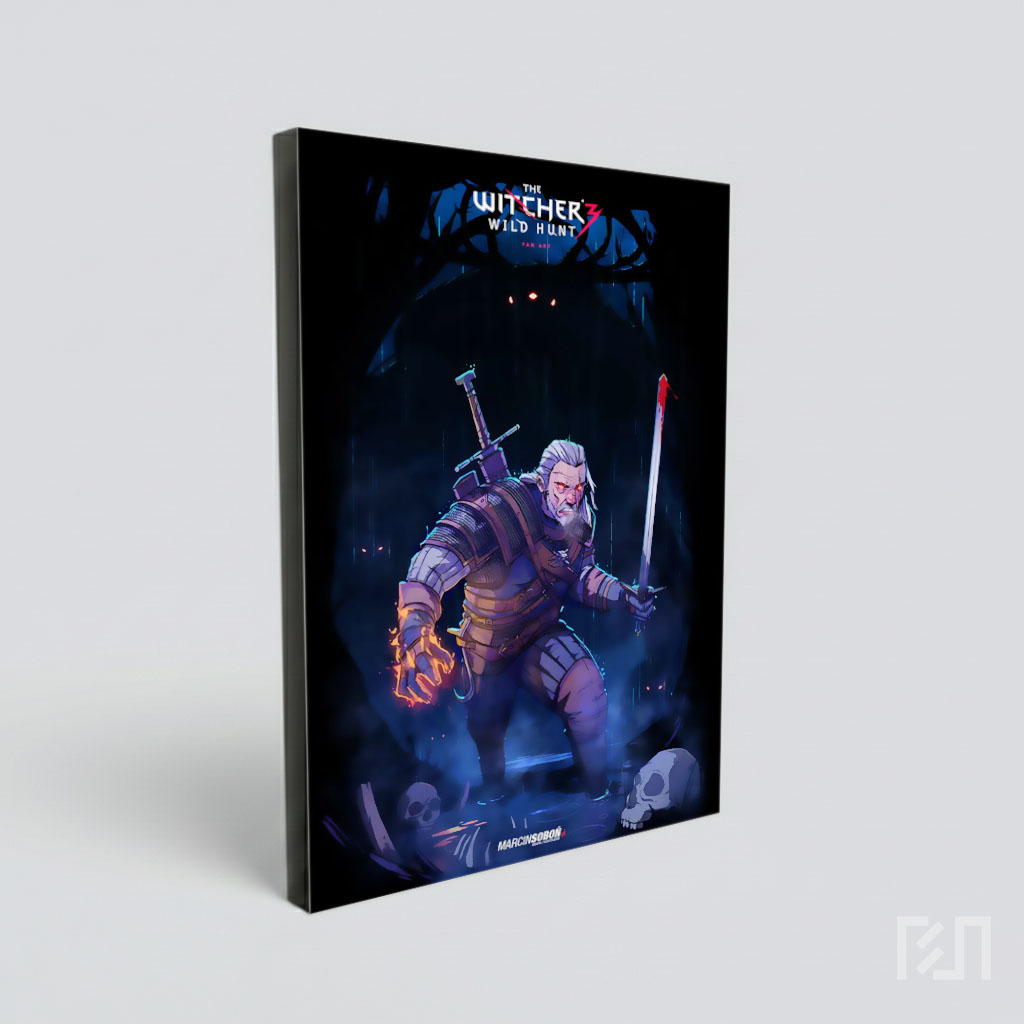Ilustrasi Karakter The Witcher Geralt of Rivia