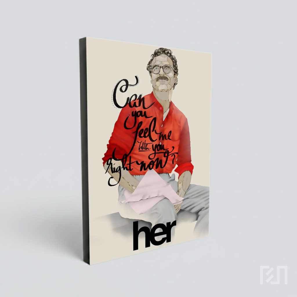 Ilustrasi Karakter Theodore Twombly dari Film Her
