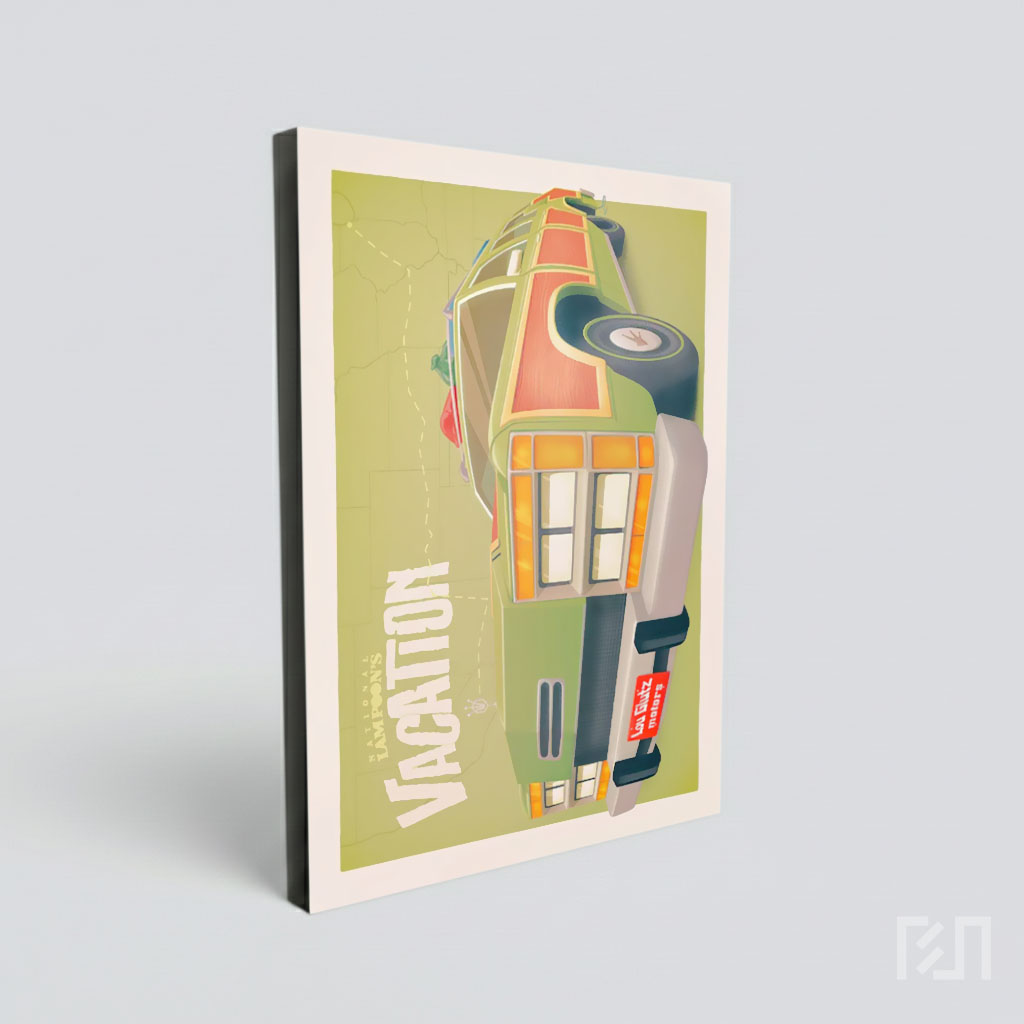Ilustrasi Mobil Wagon Queen Family Truckster Vacation