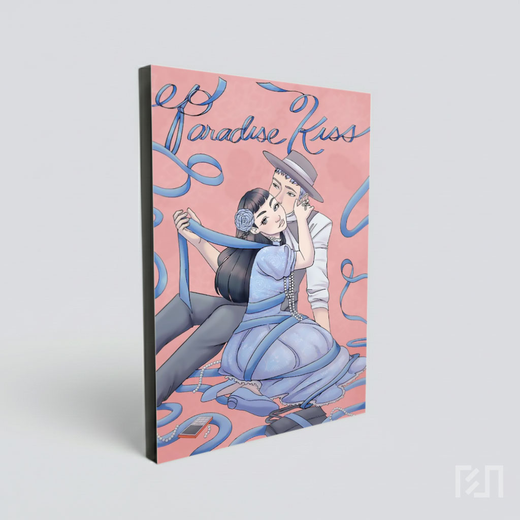Ilustrasi Pasangan Romantis Bergaya Vintage