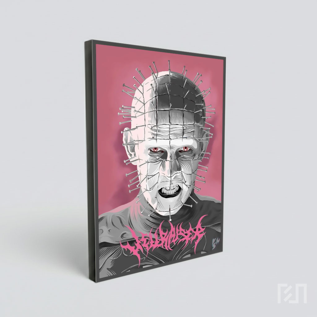 Ilustrasi Pinhead Hellraiser Seni Horor