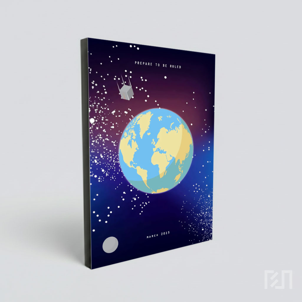 Ilustrasi Planet Bumi di Luar Angkasa