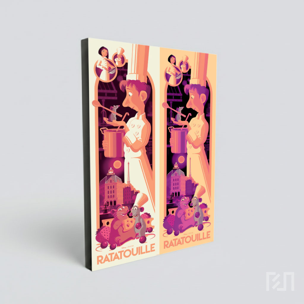 Ilustrasi Poster Film Animasi Ratatouille Pixar