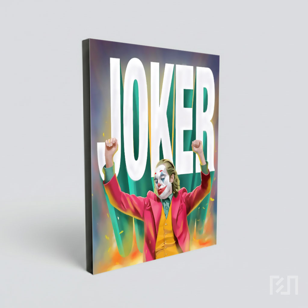 Ilustrasi Poster Film Joker Joaquin Phoenix