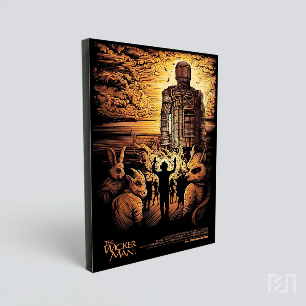 Ilustrasi Ritual Wicker Man dan Topeng Hewan
