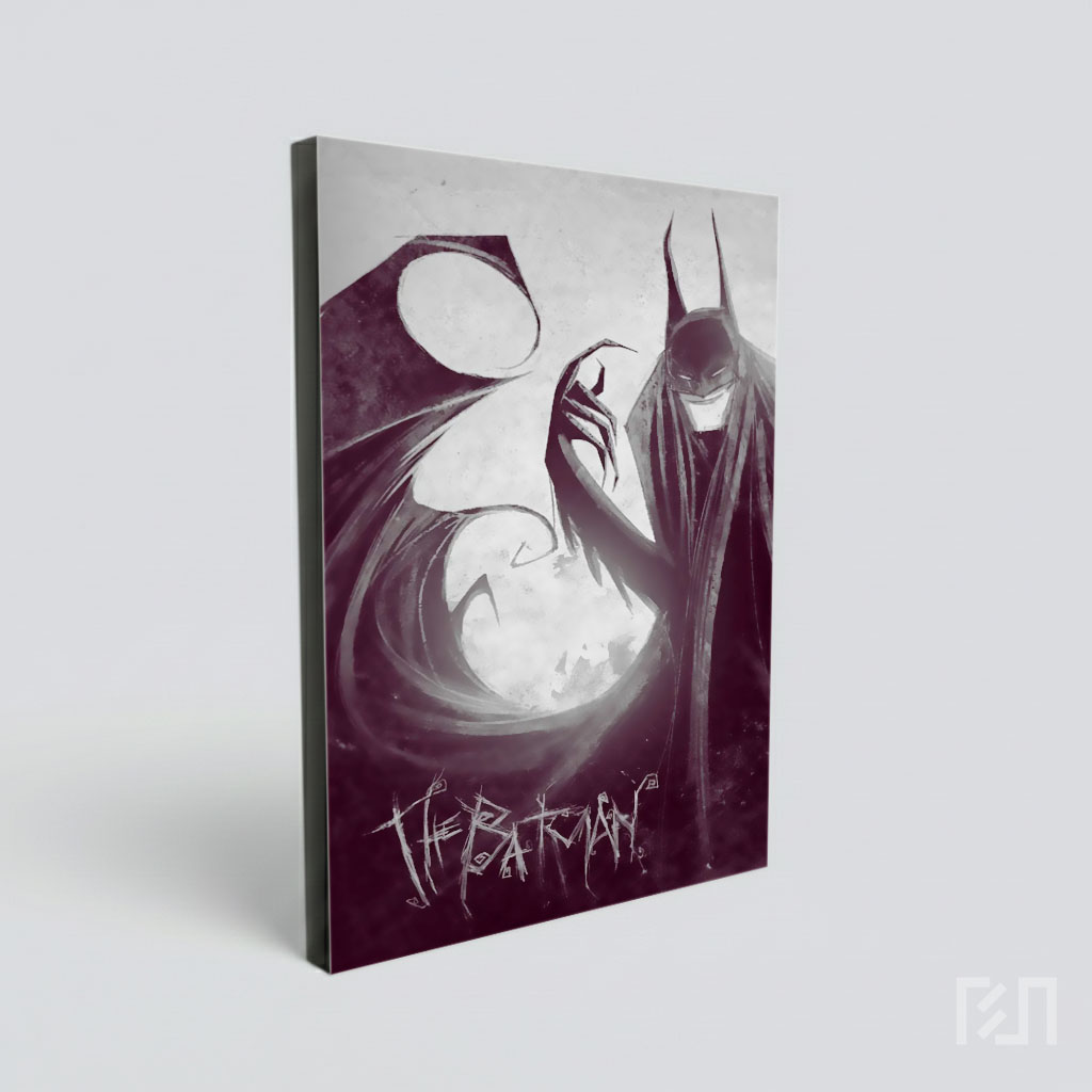 Ilustrasi Seni Batman Bergaya Gelap