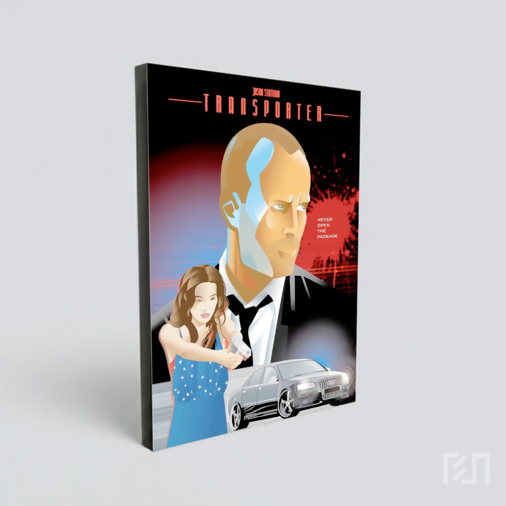 Ilustrasi Seni Film The Transporter Jason Statham