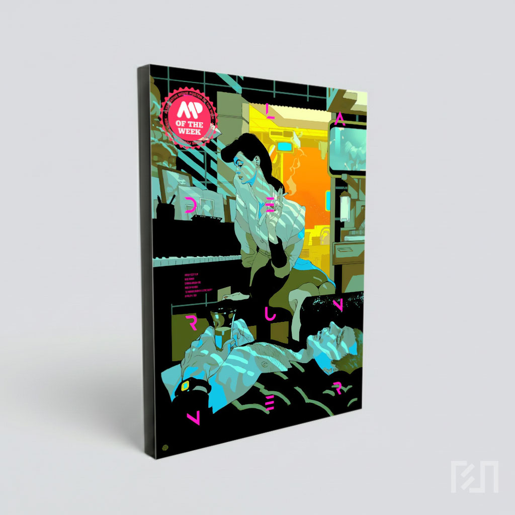 Ilustrasi Seni Noir Bergaya Retro Futuristik