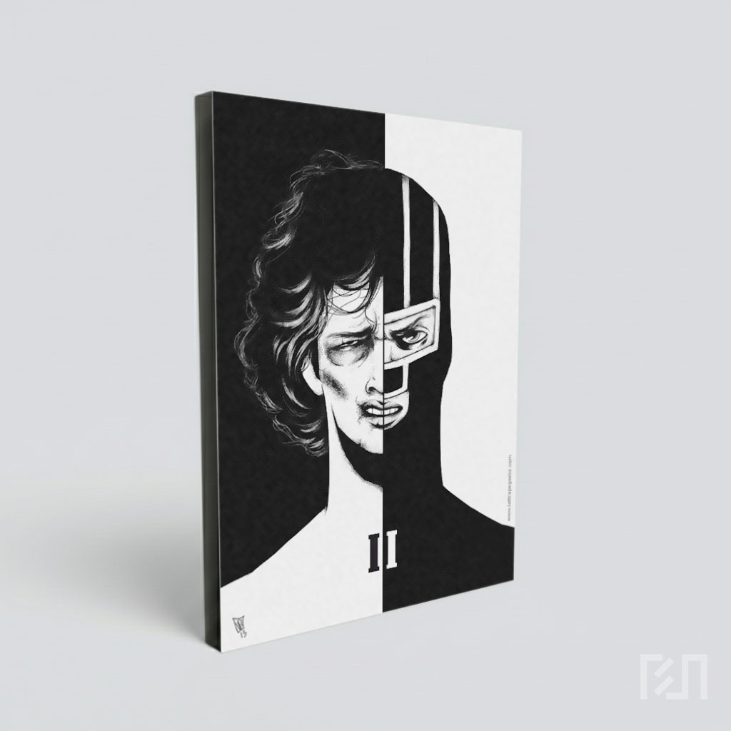 Ilustrasi Split Face Kick-Ass Dave Lizewski