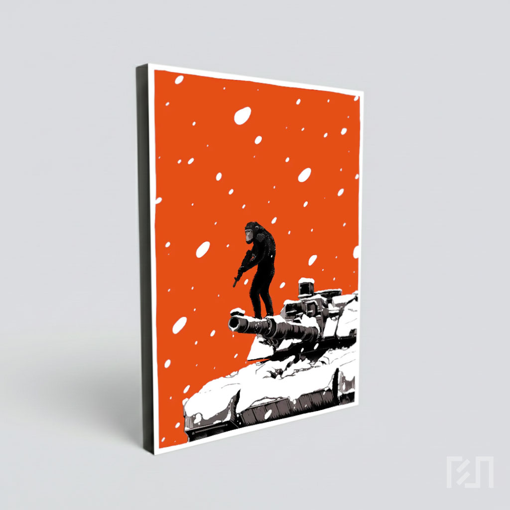 Ilustrasi War for the Planet of the Apes di Atas Tank
