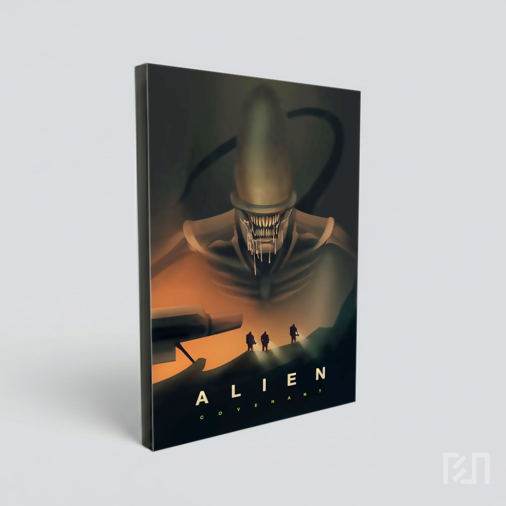 Ilustrasi Xenomorph Monster Alien Horor Fiksi Ilmiah