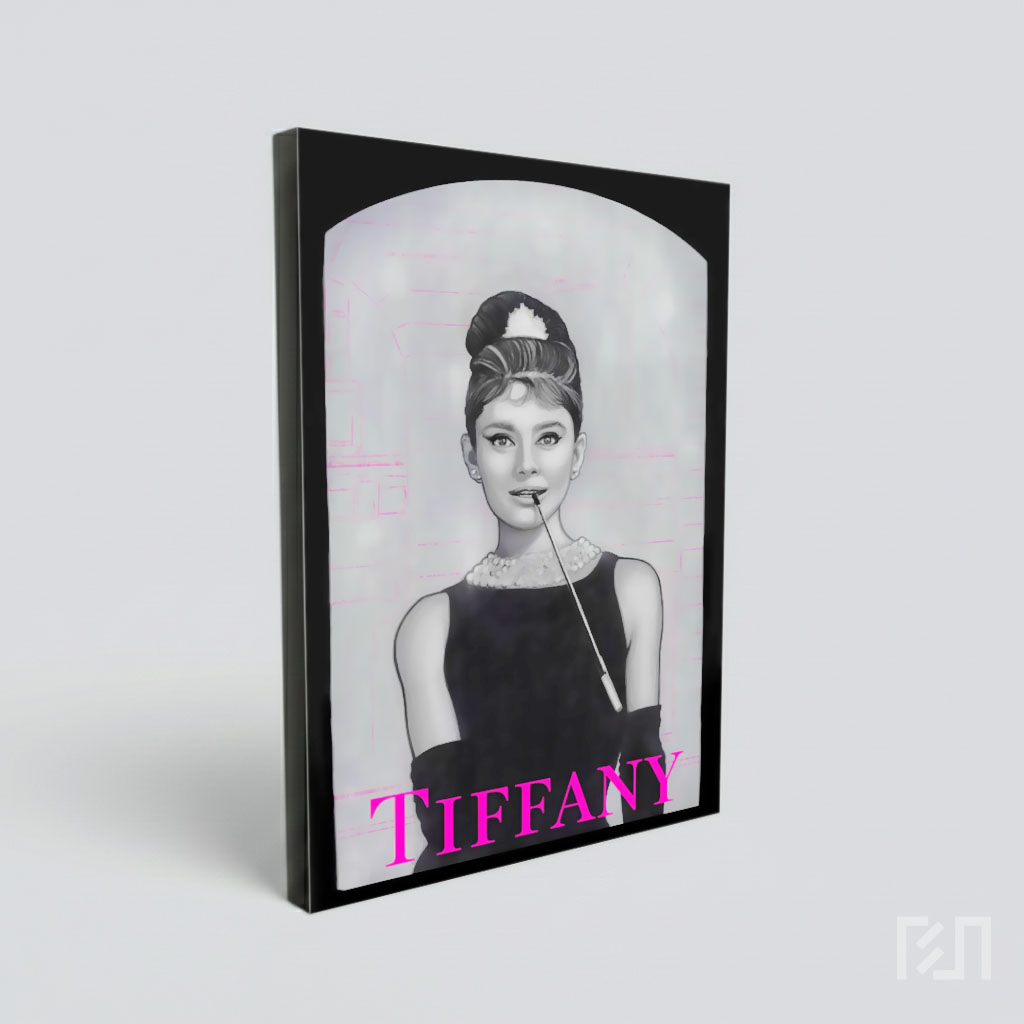 Lukisan Audrey Hepburn Breakfast at Tiffany's