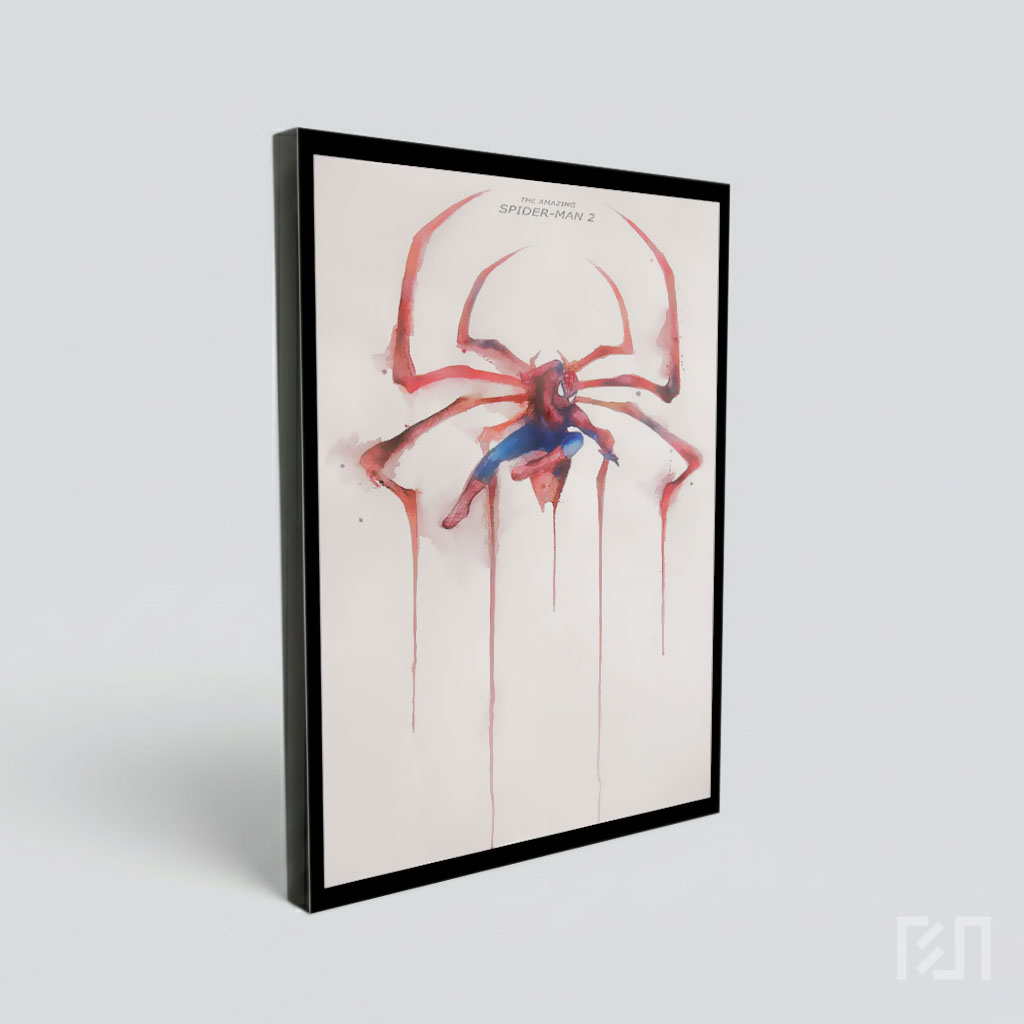 Lukisan Cat Air Spider-Man Artistik