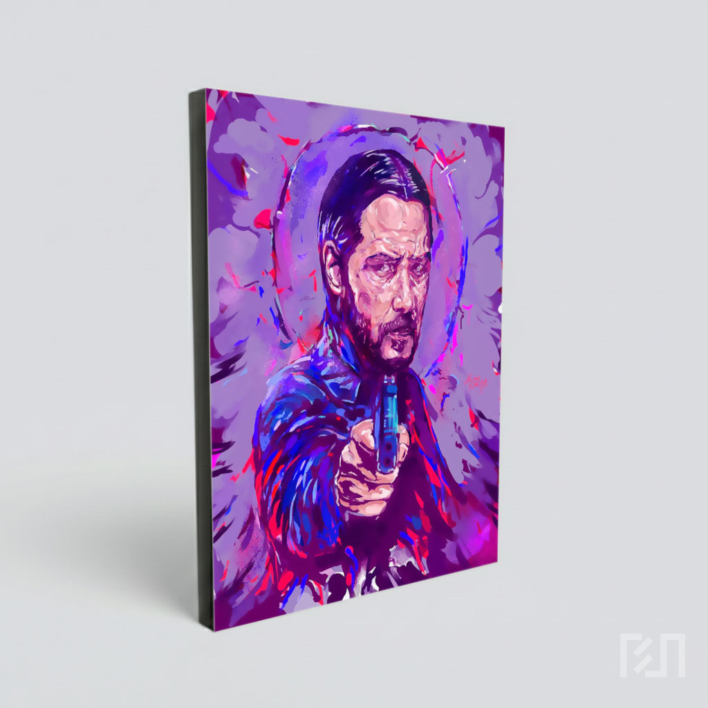 Lukisan Digital John Wick Poster Film