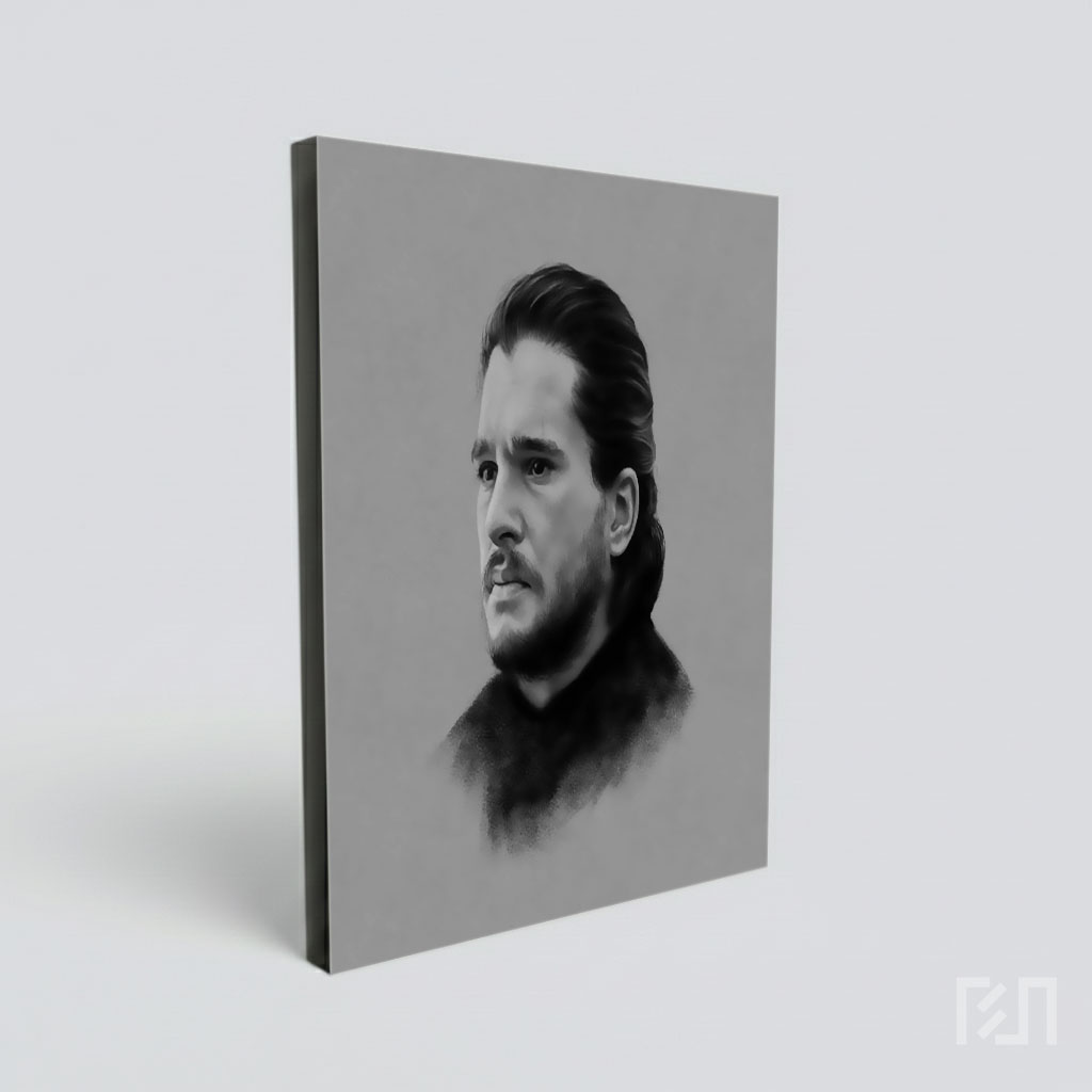 Lukisan Digital Jon Snow Game of Thrones