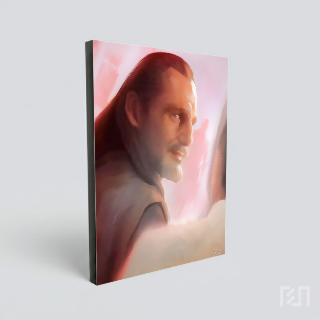 Lukisan Digital Qui-Gon Jinn Star Wars