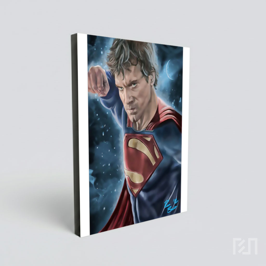 Lukisan Digital Superman di Luar Angkasa