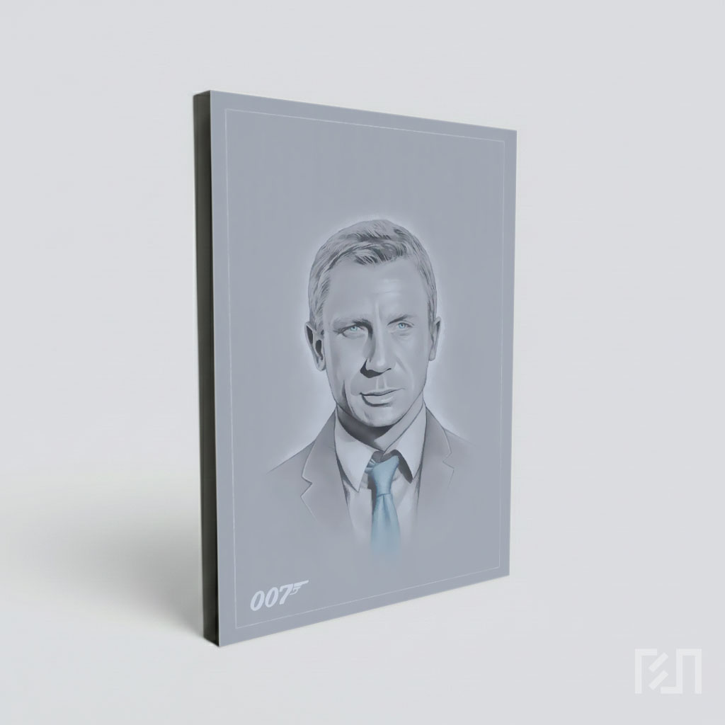 Lukisan Potret Daniel Craig