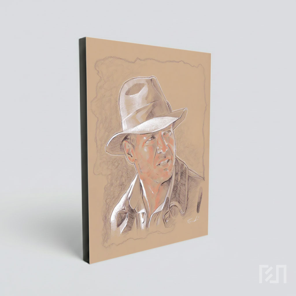 Lukisan Sketsa Indiana Jones