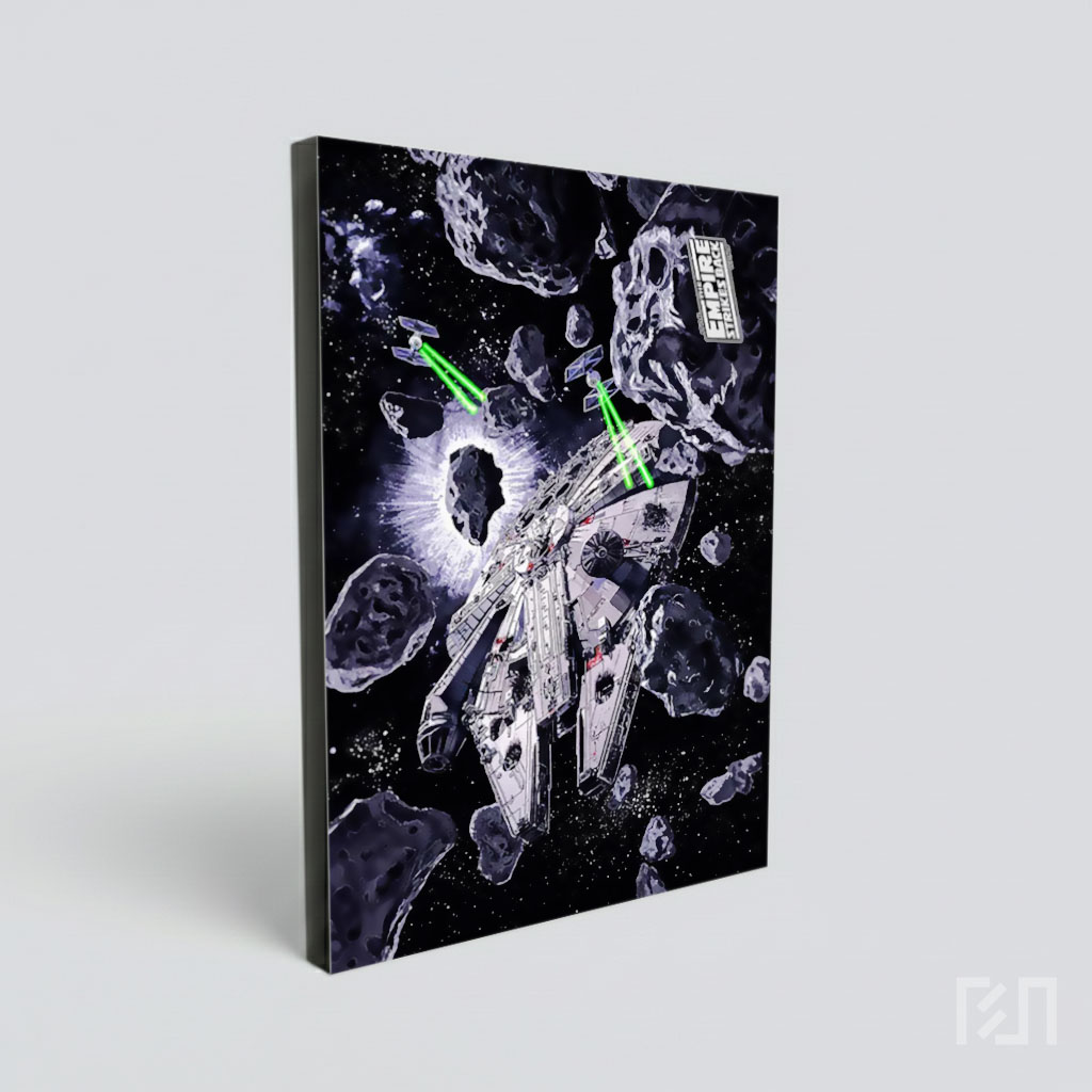 Millennium Falcon di Asteroid Field Star Wars