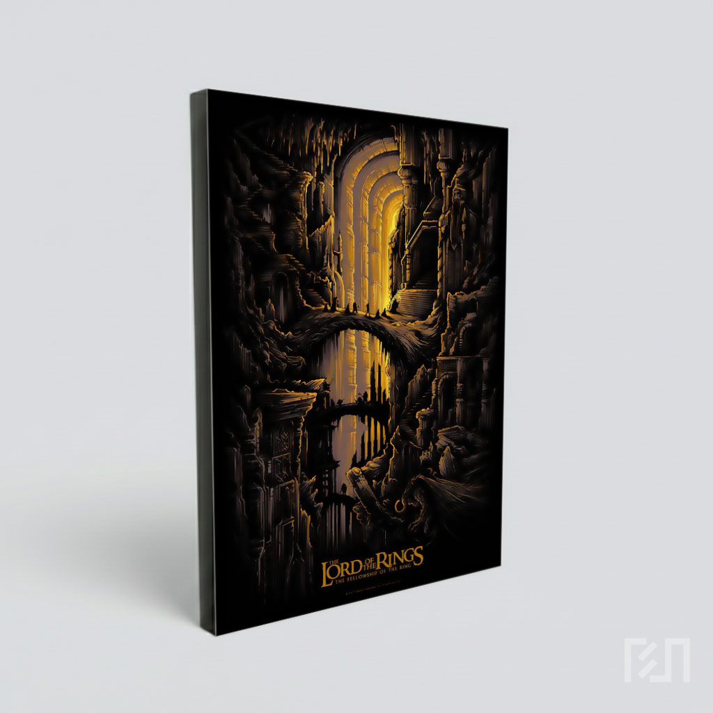 Moria Mines Fantasy Art Poster
