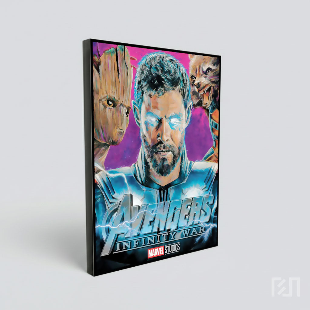 Poster Avengers: Infinity War Thor Groot Rocket