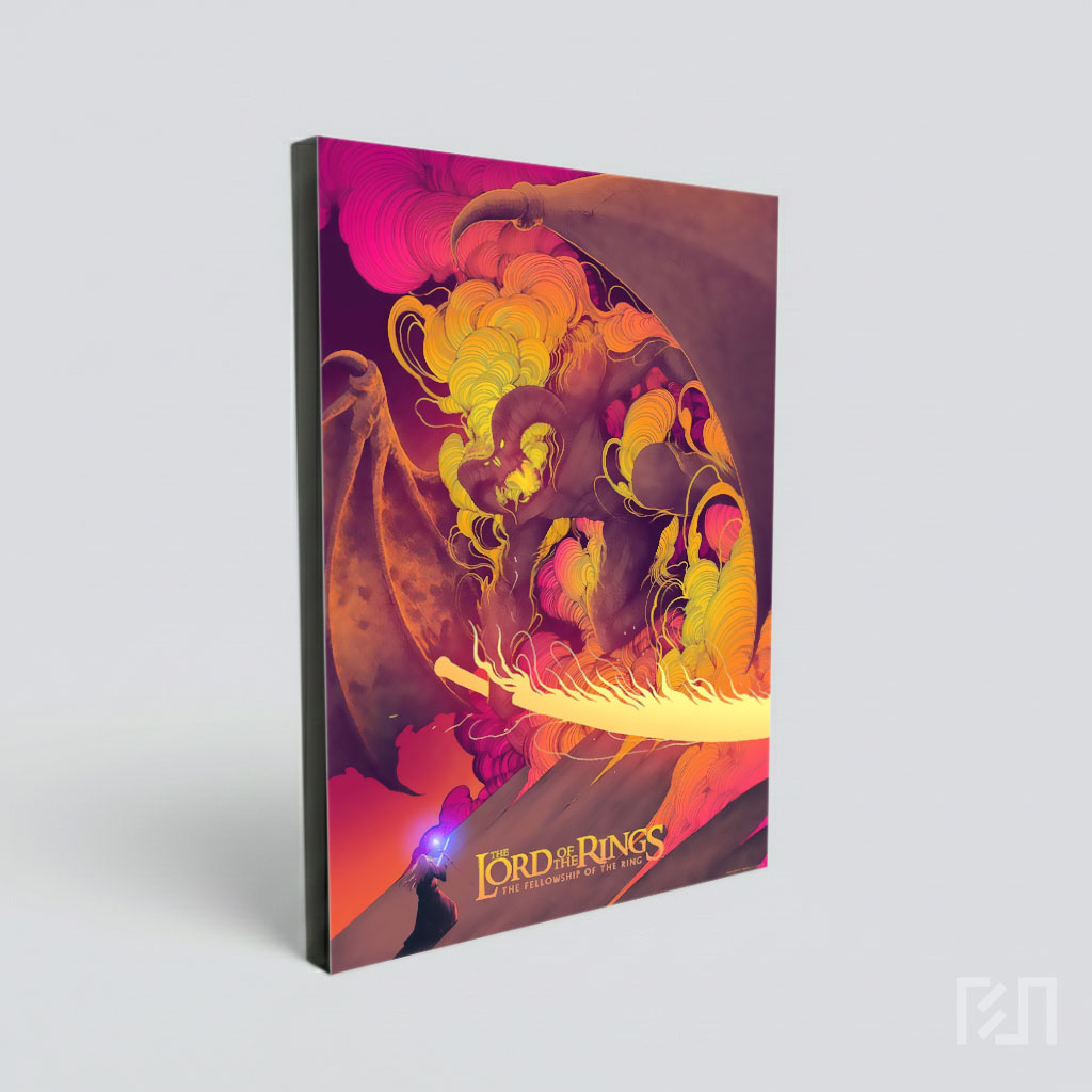 Poster Balrog Fantasi Iblis Api